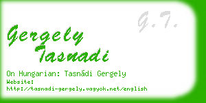 gergely tasnadi business card