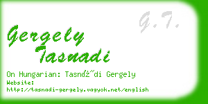 gergely tasnadi business card